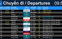 Sân bay Tân Sơn Nhất ngưng phát thanh thông tin chuyến bay