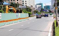 Dự án sửa chữa đường Nguyễn Hữu Cảnh thi công quá chậm