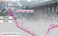 Tuyến metro số 2 dự kiến khởi công giữa năm 2022