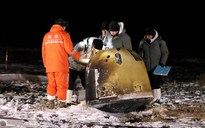 Phi thuyền Trung Quốc mang mẫu vật từ mặt trăng về đến trái đất