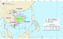 Vùng áp thấp đã mạnh lên thành áp thấp nhiệt đới