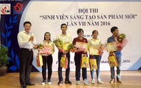 Trao giải hội thi sinh viên sáng tạo 'Thực phẩm xanh - sạch - an toàn' 2016