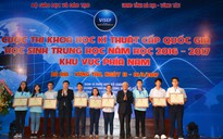 Dự án sức khỏe và hóa học của 3 học sinh đoạt giải cao