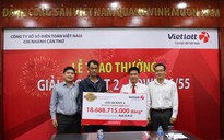 Người trúng Vietlott hơn 18 tỉ đồng công khai hình ảnh