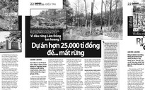 Vì đâu rừng Lâm Đồng tan hoang ?: Lâm Đồng xây dựng đề án 'chống gặm nhấm' rừng