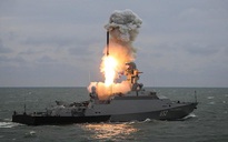 Xem màn 'phóng xịt' tên lửa Kalibr đáng quên của tàu khu trục Nga