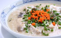Nhẹ bụng, bổ dưỡng với cháo cá nấm rơm