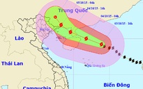 Bão số 4 tăng từ cấp 9 lên cấp 11