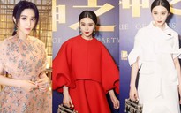 Phạm Băng Băng liên tục thay váy khi tham dự LHP Quốc tế Thượng Hải