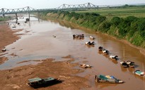 Nước sông Hồng hạ thấp gây khó cho nông nghiệp