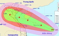 Bão số 10 gây mưa giông, gió giật mạnh ở bắc và giữa Biển Đông