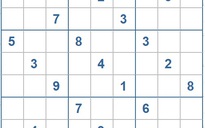 Ô số Sudoku kỳ 3985