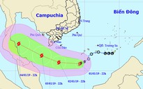 Tối nay, bão số 1 cách mũi Cà Mau 300 km