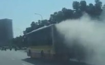 Cư dân mạng quan tâm: Xe buýt phun khói mịt mù đường phố