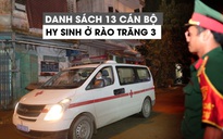 Công nhận liệt sĩ 13 cán bộ, chiến sĩ hy sinh ở Rào Trăng 3