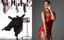Rihanna diện mốt áo xuyên thấu lên bìa Vogue Ý