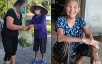 Cụ bà U.100 hái rau ủng hộ vùng dịch: 'Người quê nỏ có tiền, nhưng…'