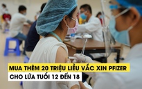 Việt Nam mua thêm 20 triệu liều vắc xin Covid-19 Pfizer cho lứa tuổi 12 đến 18