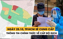 Ngày 25.10, Cổng thông tin Covid-19 TP.HCM sẽ cung cấp thông tin về cấp độ dịch