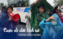 Cuộc di dời hàng ngàn dân Quảng Ngãi trước bão số 4 (Noru)