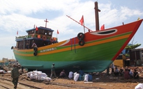 Hạ thủy tàu hậu cần nghề cá lớn nhất Đà Nẵng