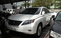 Bắt xe sang Lexus RX450 mang biển số giả