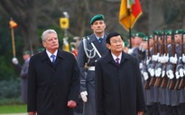 [CHÙM ẢNH] Lễ đón chính thức Chủ tịch nước Trương Tấn Sang tại Đức
