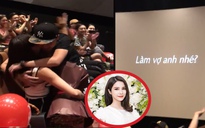 Diệp Lâm Anh rơi nước mắt khi bạn trai cầu hôn trong rạp phim