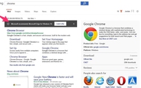 Microsoft tìm cách ngăn người dùng tải Chrome hoặc Firefox