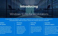 Microsoft giới thiệu Windows 10 Pro dành cho máy trạm