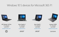 Microsoft công bố laptop Windows 10 S