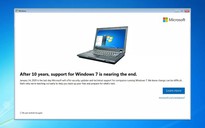 Microsoft thông báo ngưng hỗ trợ Windows 7