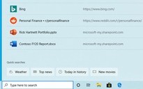 Microsoft kiểm tra nút tìm kiếm nhanh trong Windows 10