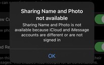 Cách sửa lỗi không thể chia sẻ tên và ảnh đại diện trên iOS