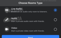Facebook thử nghiệm tính năng âm thanh mới giống Clubhouse