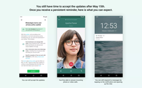 WhatApps gỡ bỏ thời hạn chấp nhận quyền riêng tư mới