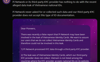 Pi Network phủ nhận liên quan 17 GB dữ liệu rò rỉ tại Việt Nam