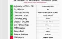 Công cụ giúp kiểm tra hệ thống có chạy được Windows 11 hay không