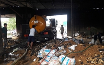 Hỏa hoạn thiêu rụi xưởng sản xuất củi trấu ở Hà Tĩnh