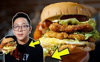 Burger vỉa hè bán giờ khuya vẫn ùn ùn khách mua