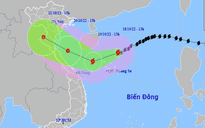 Bão Nesat đạt cường độ mạnh nhất, gió mạnh cấp 12 - 13, giật cấp 15