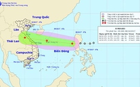 Áp thấp nhiệt đới có gió giật cấp 8 hướng vào đất liền các tỉnh Trung bộ