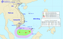 Vùng áp thấp trên Biển Đông có khả năng mạnh lên thành áp thấp nhiệt đới