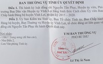 Bạc Liêu: Cách chức Huyện ủy viên, Phó trưởng Ban Dân vận huyện