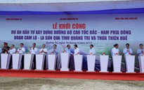 Thủ tướng Nguyễn Xuân Phúc bấm nút khởi công cao tốc Cam Lộ - La Sơn