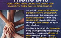 Cộng đồng PUBG kêu gọi chung tay ủng hộ từ thiện đẩy lùi dịch Covid-19