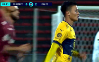 Quang Hải đá 10 phút cuối, Pau FC thắng sân khách