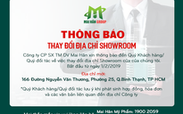 Thông báo Mai Hân Group thay đổi địa chỉ showroom từ ngày 1.2.2019