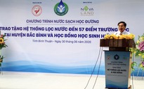 ‘Nước sạch học đường’ đến với giáo viên, học sinh huyện Bắc Bình, Bình Thuận