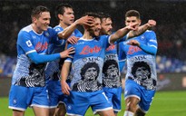 Tượng kích cỡ thật Maradona ra mắt ngày Napoli hủy diệt Lazio của HLV Sarri